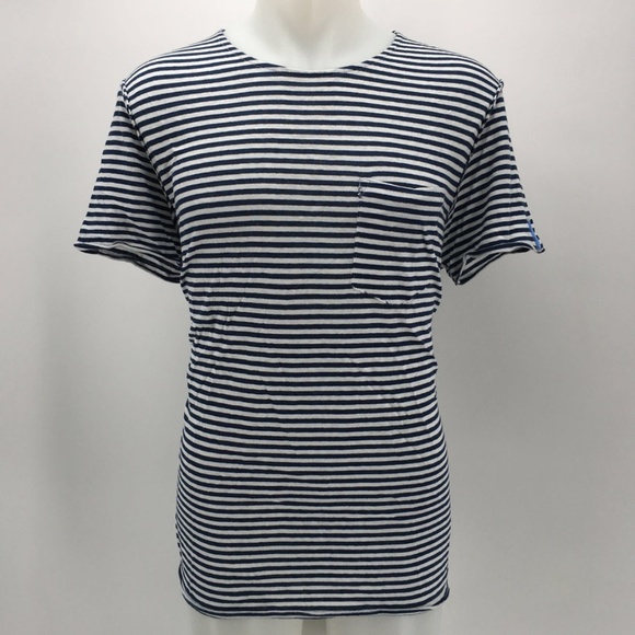 Escales Other - Escales Blue Striped Short Sleeve Tee Size XL